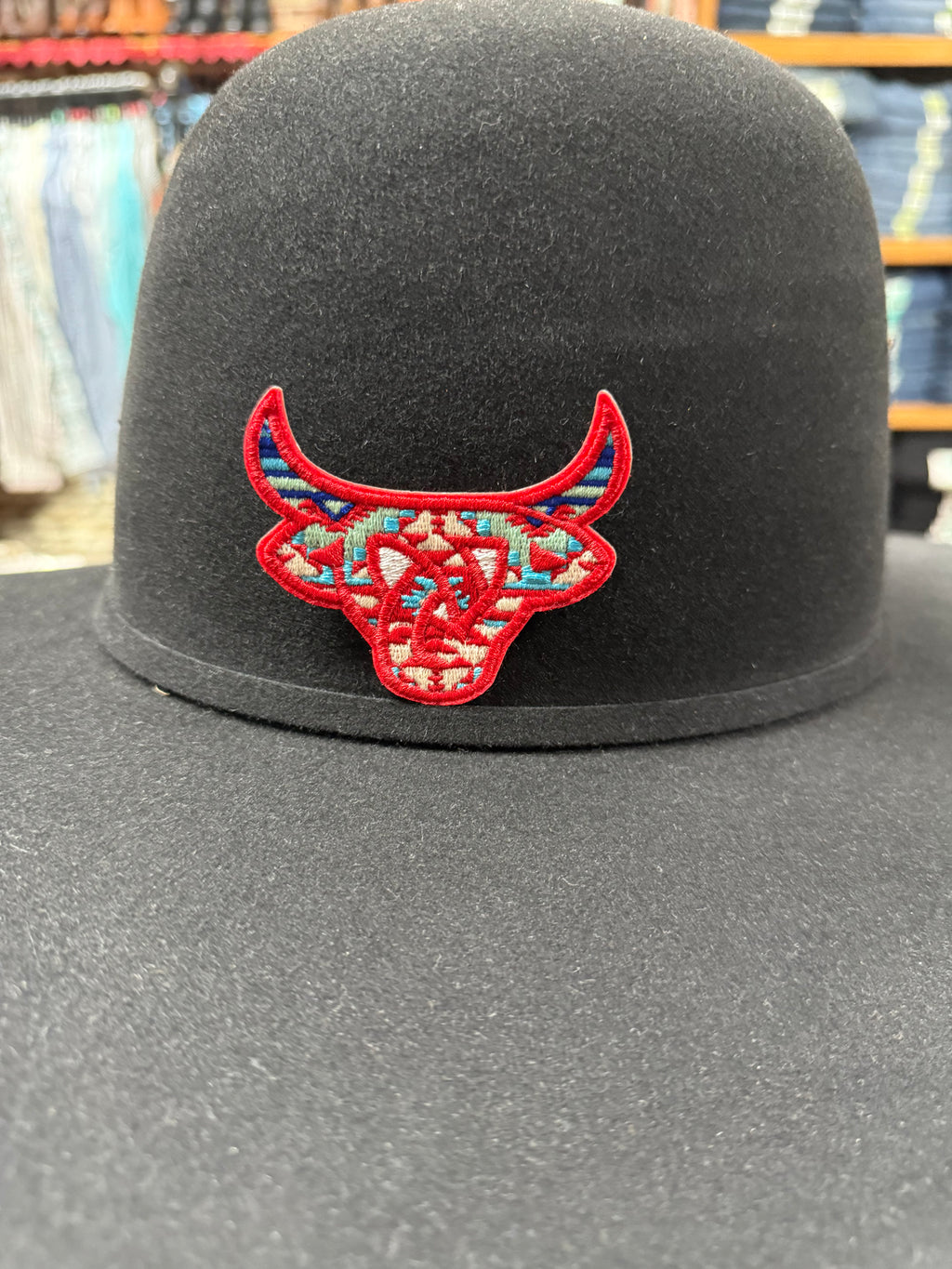 Parche de toro Maya con ternero perdido