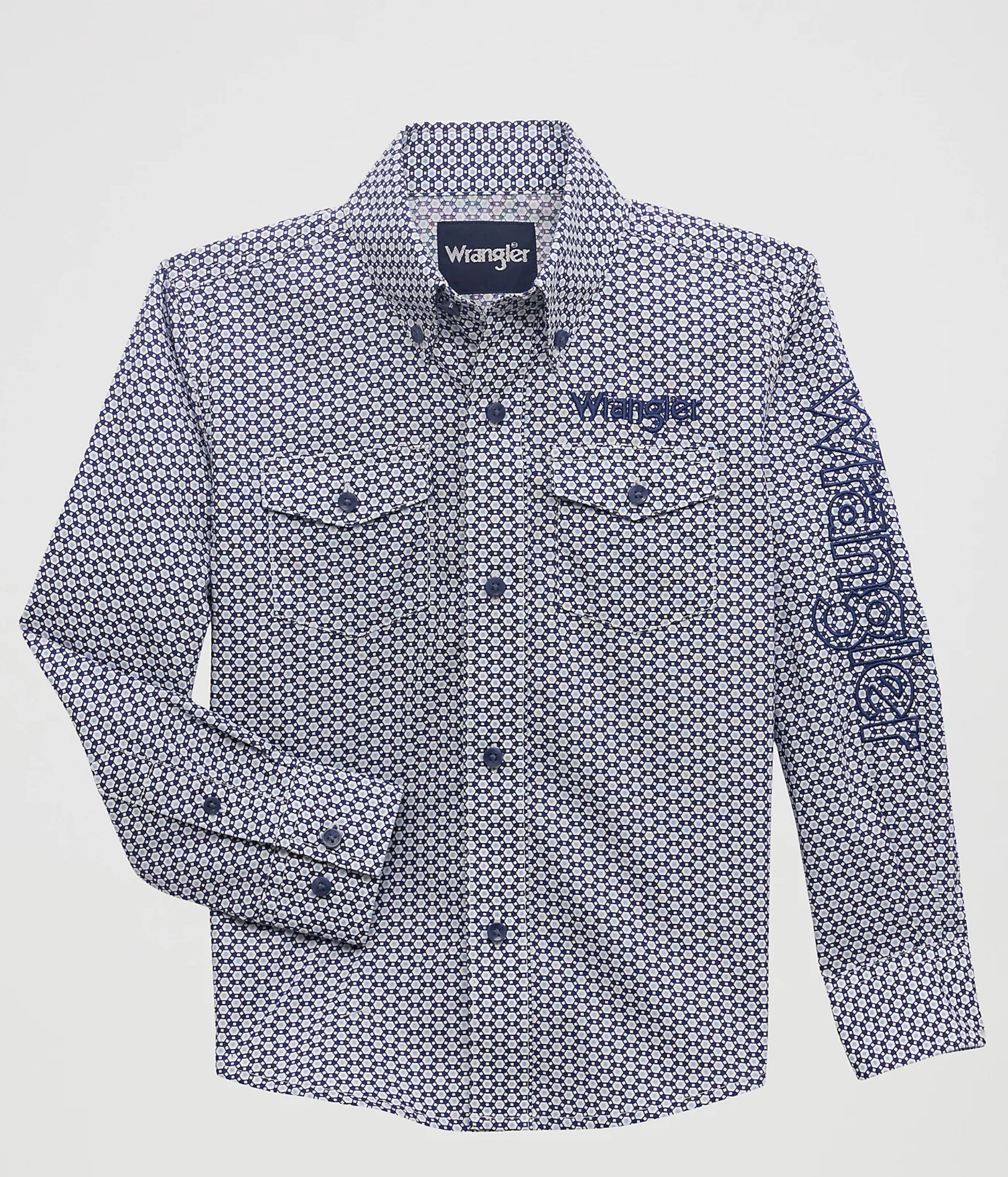 Wrangler | Camisa de manga larga con logotipo para niño