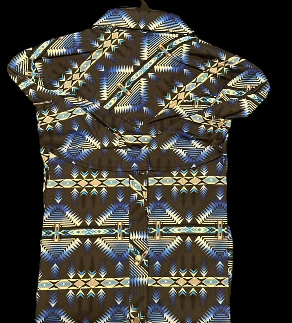 Tejido azteca Rock &amp; Roll (azul)